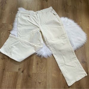 NWT a new day White Bootcut High Rise Straight Hip  Jeans Woman’s Sz 18R